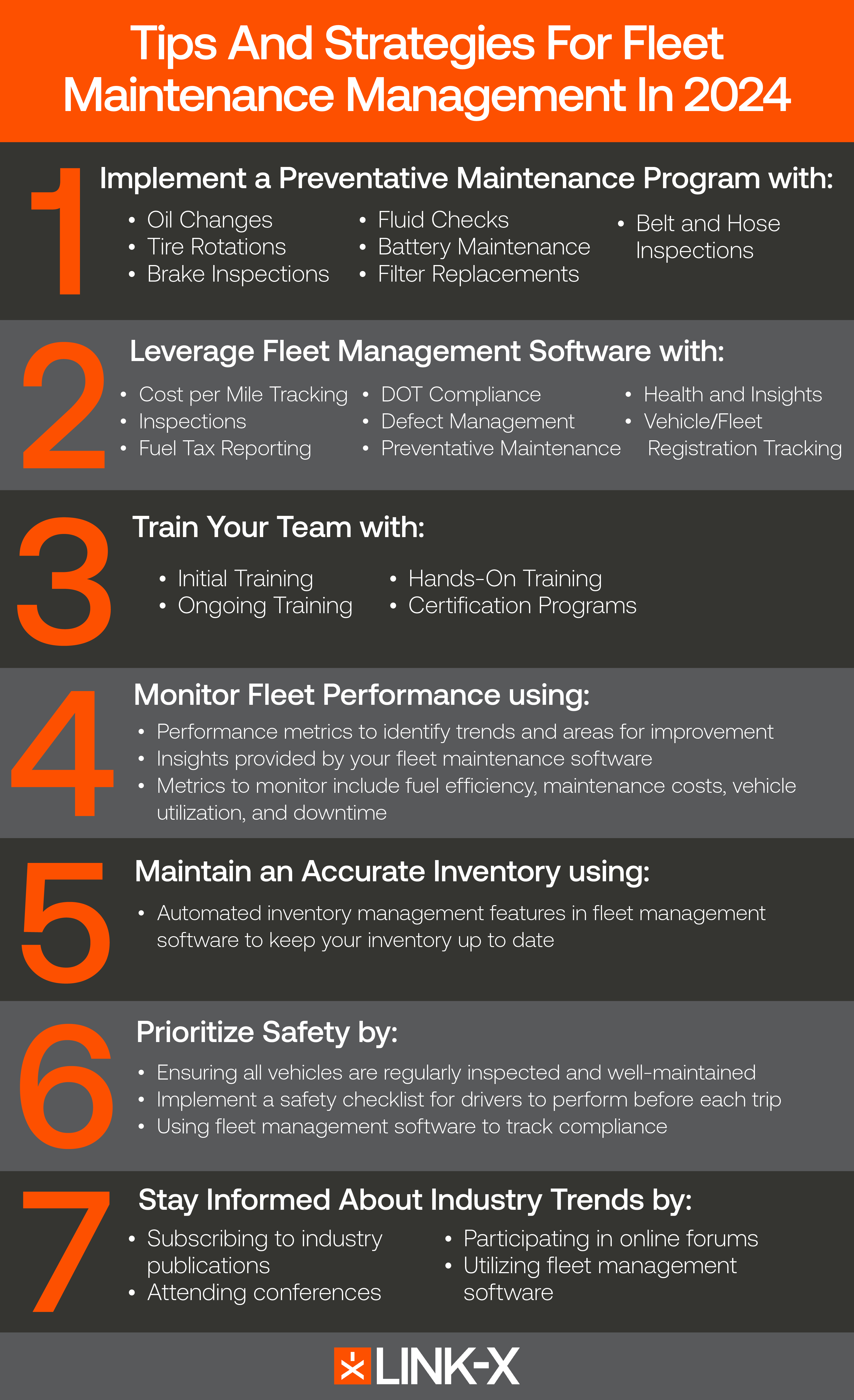 Tips and Strategies for Fleet Maintenance Management in 2024 - Link-X
